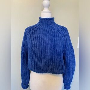 Colbalt Blue Turtleneck Sweater